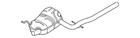 Genuine Volkswagen Muffler & Pipe 1K0-253-209-DJ New. Price: $445.02.
