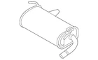 Genuine Mitsubishi Muffler 1571B816 New. Price: $706.14.