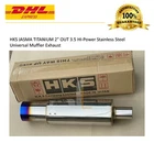 Hks Jasma Titanium 2" Out 3.5 Hi-power Stainless Steel Universal Muffler Exhaust New. Price: $159.40.