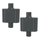2X Muffler 2.25" Center In / Out Moderate Sound New. Price: $59.97.