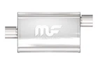 Exhaust Muffler 3 Inlet Outlet 4X9X14 Oval Stainless Steel Magnaflow Performance New. Price: $209.99.