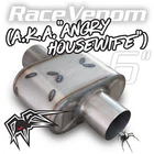 Black Widow Exhaust Muffler Race Venom Angry Housewife 3" In Out Center / New. Price: $122.95.