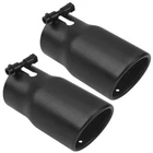 2PCS Black Exhaust Tip 2.5" Inlet 3" Outlet 6" Long Bolt-on Rolled-edge Pipe New. Price: $39.70.