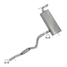 Stainless Steel Resonator Muffler Exhaust Kit Fits: 2012-2017 Jeep Wrangler 3.6L New. Price: $234.81.