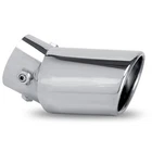Dsycar Universal 1.75-2.75 Inch Curved Exhaust Tips, Straight, Silver New. Price: $24.64.