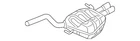 Genuine Volkswagen Rear Muffler 5GM-253-609-F New. Price: $1012.68.