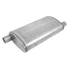 Exhaust Muffler Super Duty Stainless Steel Round Full Boar Gray New. Price: $84.44.