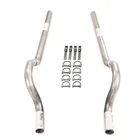 62-74 Mopar Body Car 2.5" Dual Exhaust Kit No Muffler Rear Exit Tips New. Price: $149.99.