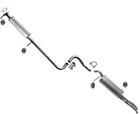 Rear Resonator & Muffler 11-13 Ford Fiesta 4DR Sedan Dual Outlet New. Price: $382.00.