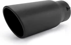 Richeer Black Powder Coated Adjustable Exhaust Tip 3-3.5" In Out 12" Length New. Price: $27.99.