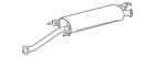 Genuine Toyota Exhaust Muffler 17420-0V220 New. Price: $402.24.