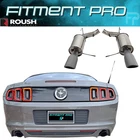 Roush 421145-BLK Axleback Exhaust 2011-2014 Ford Mustang 3.7L V6 W/blk Tips New. Price: $729.99.