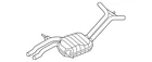 Genuine Audi Muffler 8R0-253-609-BR New. Price: $1242.35.
