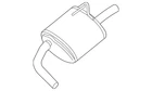Genuine Nissan Muffler 20100-ZN50A New. Price: $432.07.