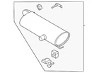 Genuine Ford Muffler And Pipe Assembly Rear MB3Z5230AN New. Price: $782.42.