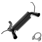 Powder Coated Black Dual Outlet Exhaust Muffler Fits: 2007 - 2017 Jeep Wrangler New. Price: $189.81.