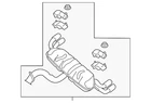 Genuine Volkswagen Rear Muffler 5G6-253-609-AK New. Price: $1178.52.