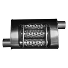 Exhaust Muffler 304 Ss Oval Turbo Chambered Gray 2" Center Id, New. Price: $331.55.