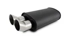 Vibrant 12331 Streetpower Flat Black Oval Muffler With Dual Brushed Tips 3" Inle New. Price: $279.99.