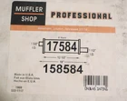 Exhaust Muffler 158584 Maremont Ap 17584 Replacement Part Aluminum Made Usa New. Price: $99.95.