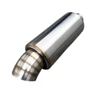 K-tuned Style Turndown Muffler 2.5" Inlet 3" Tip Brushed 304 Stainless Steel Jdm New. Price: $199.99.